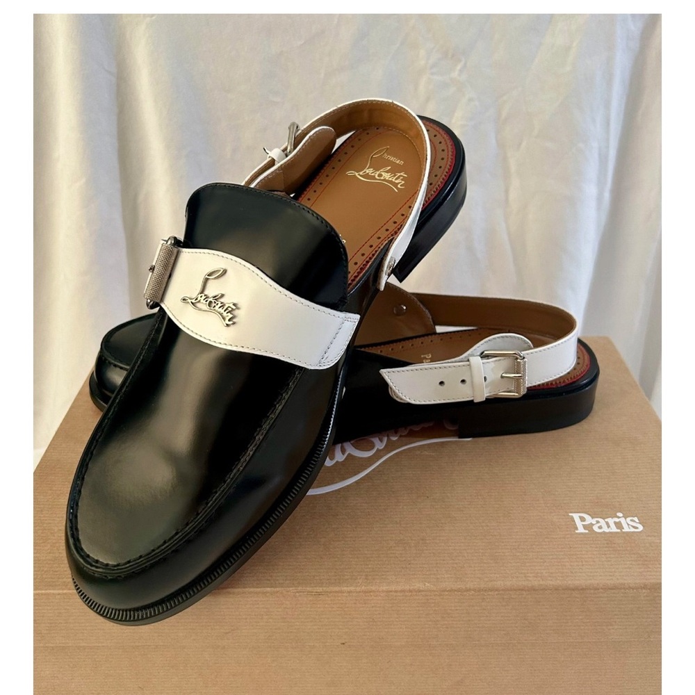 Christian Louboutin Black and White Loafers (BRAND NEW)